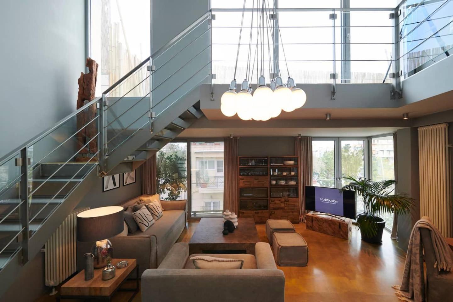 Ma Maison No5 Penthouse Loft, Private Heated Pool, Acropolis View, Ultra High Speed Internet 300 Mbps, Short Walk To Acropolis, Parking Upon Request, 1' From Metro Atenas Exterior foto