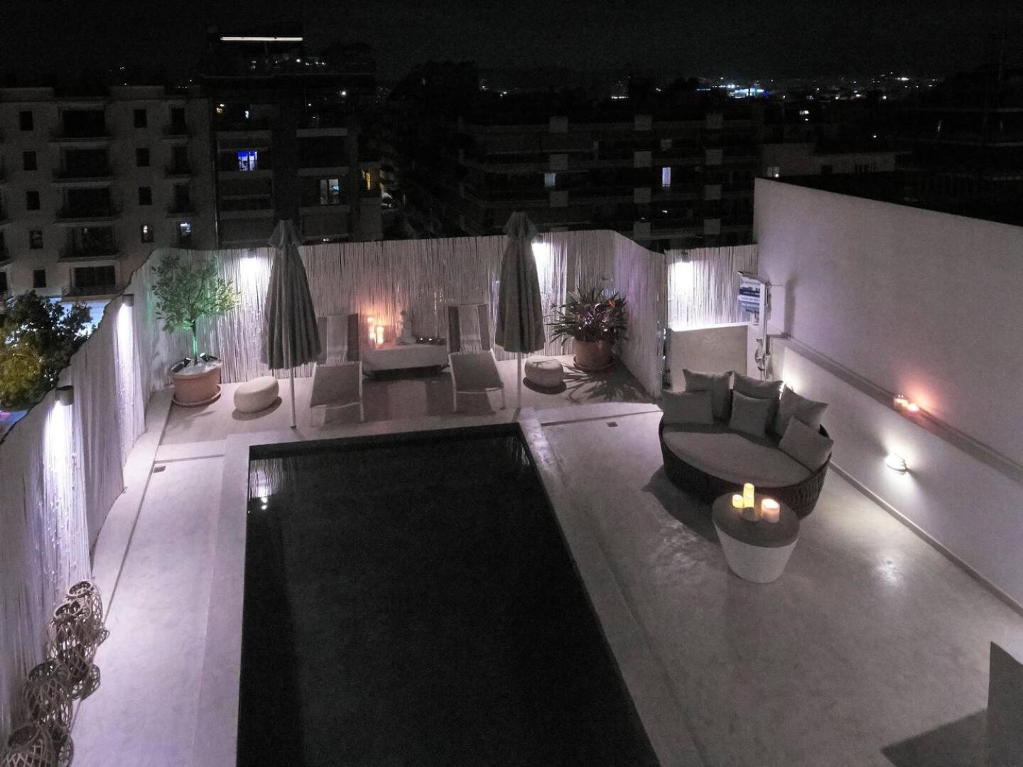Ma Maison No5 Penthouse Loft, Private Heated Pool, Acropolis View, Ultra High Speed Internet 300 Mbps, Short Walk To Acropolis, Parking Upon Request, 1' From Metro Atenas Exterior foto
