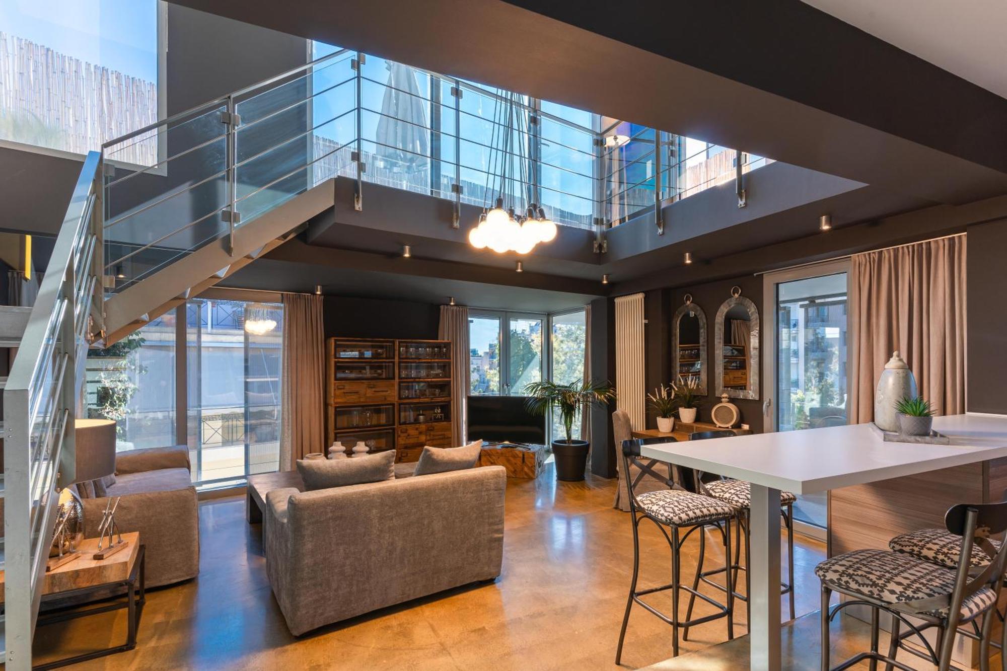 Ma Maison No5 Penthouse Loft, Private Heated Pool, Acropolis View, Ultra High Speed Internet 300 Mbps, Short Walk To Acropolis, Parking Upon Request, 1' From Metro Atenas Exterior foto