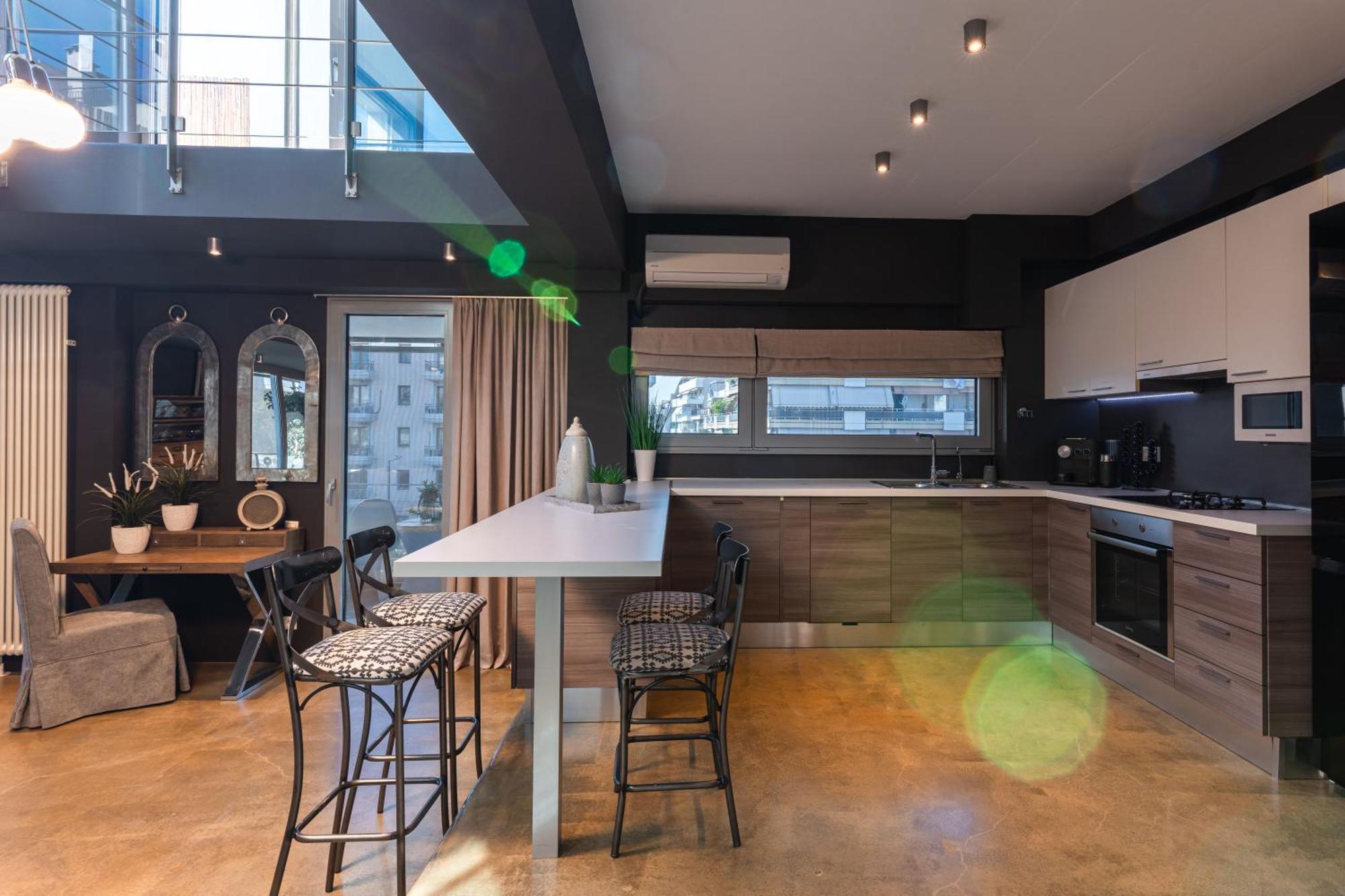 Ma Maison No5 Penthouse Loft, Private Heated Pool, Acropolis View, Ultra High Speed Internet 300 Mbps, Short Walk To Acropolis, Parking Upon Request, 1' From Metro Atenas Exterior foto