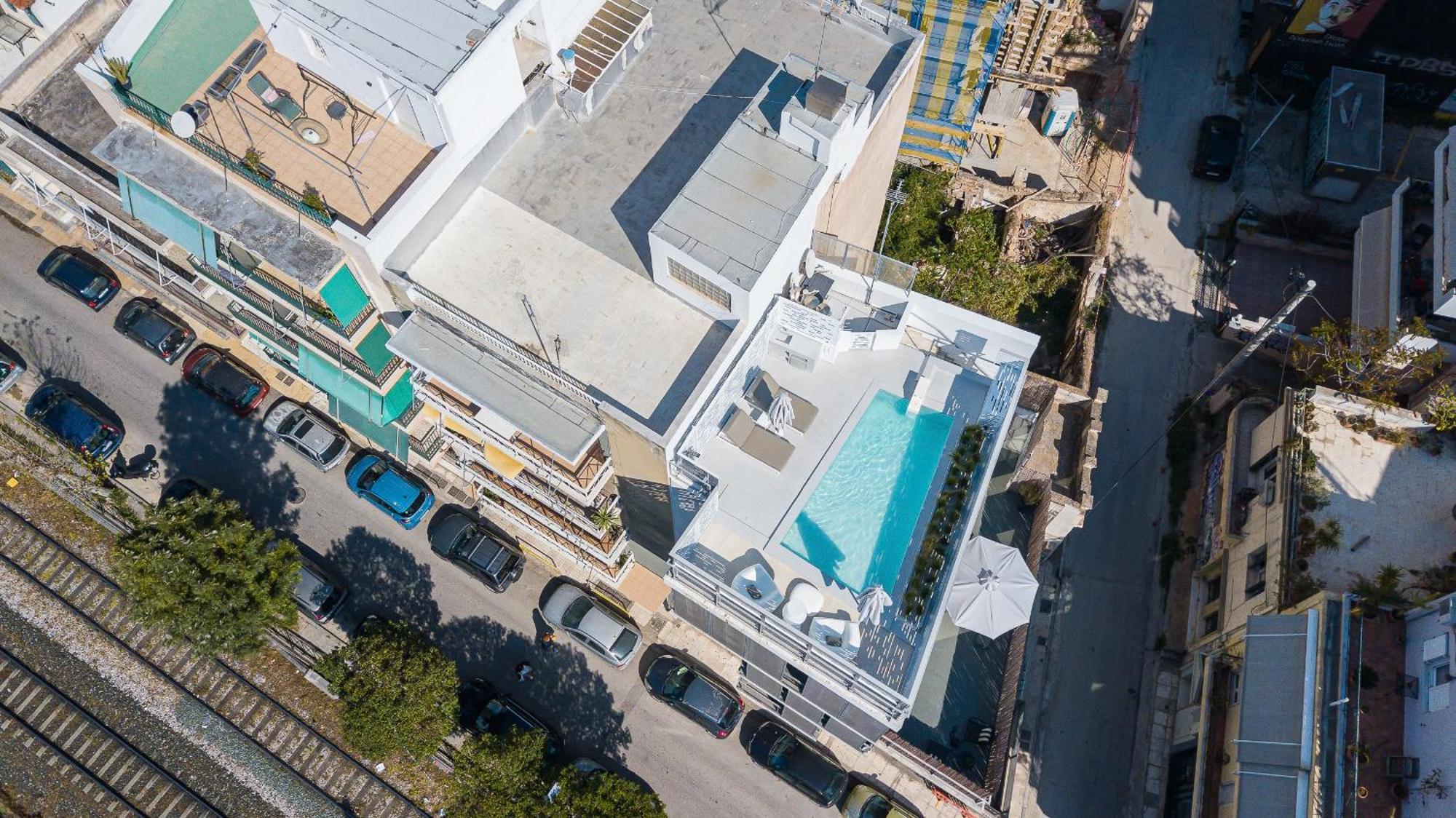 Ma Maison No5 Penthouse Loft, Private Heated Pool, Acropolis View, Ultra High Speed Internet 300 Mbps, Short Walk To Acropolis, Parking Upon Request, 1' From Metro Atenas Exterior foto